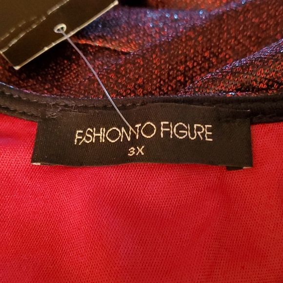 Fashion to figure deep burgundy evening dress - Picture 7 of 9